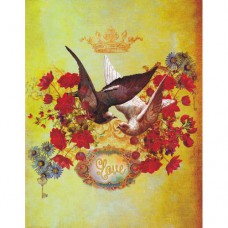LEANIN TREE GREETING CARD Love Doves